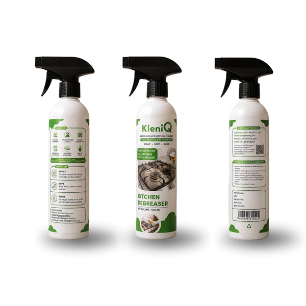KleniQ Kitchen Degreaser | Powerful Grease & Oil Remover for Kitchen Surfaces | 500ml