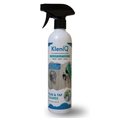 KleniQ Tiles & Tap Cleaner | Removes Hard Water Stains, Soap Scum & Limescale | Multi-Surface Bathroom Cleaner | 500ml